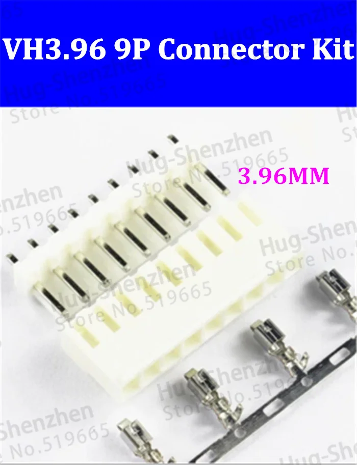 100sets/lot VH3.96-9P 9Pin 9-PIN 3.96mm Splice Connector socket Pitch 3.96mm ( Plug + Straight Seat + Reed )with terminals pin
100sets/lot VH3.96-9P 9Pin 9-PIN 3.96mm Splice Connector socket Pitch 3.96mm ( Plug + Straight Seat + Reed )with terminals pin