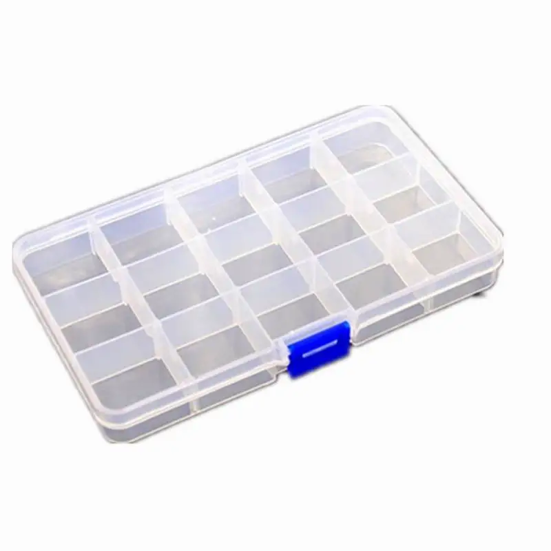 1 PCS Plastic 15 Slots Compartment Adjustable Jewelry Necklace Transparent Storage Box Case Holder Craft Organizer
1 PCS Plastic 15 Slots Compartment Adjustable Jewelry Necklace Transparent Storage Box Case Holder Craft Organizer