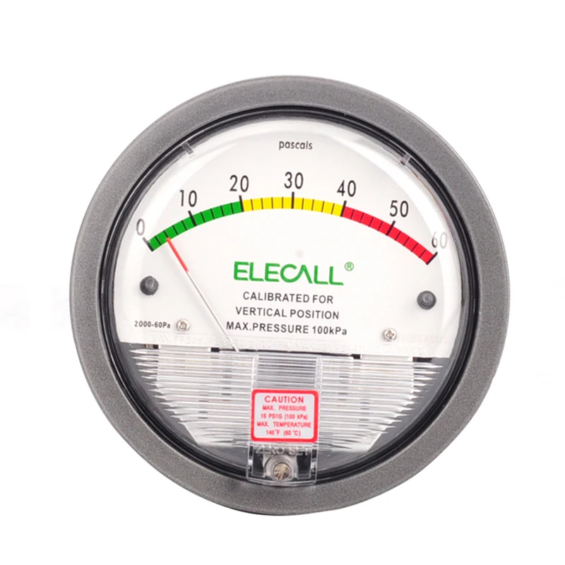 New 0-60PA Micro Differential Pressure Gauge High Color Panel Round Type Pointer Instrument Micromanometer TE2000
New 0-60PA Micro Differential Pressure Gauge High Color Panel Round Type Pointer Instrument Micromanometer TE2000