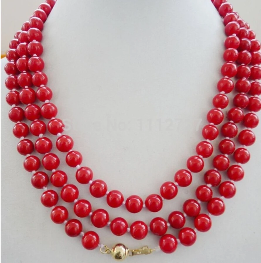 Charming natural 8mm fashion red coral necklace Beads Jewelry Natural stone 52 "
Charming natural 8mm fashion red coral necklace Beads Jewelry Natural stone 52 "