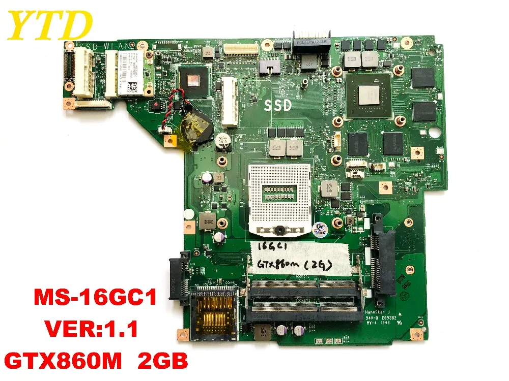 Original For MSI GE60 Laptop Motherboard Ms-16GC MS-16GC1 VER 1.1 GTX860M 2GB Tested Good Free Shipping
Original For MSI GE60 Laptop Motherboard Ms-16GC MS-16GC1 VER 1.1 GTX860M 2GB Tested Good Free Shipping