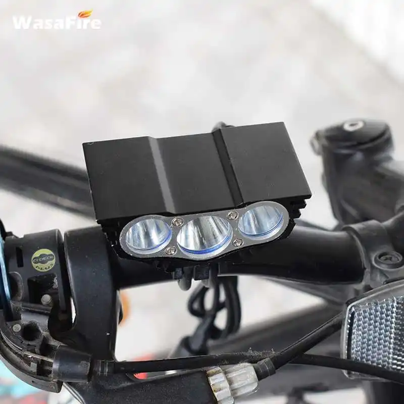 WasaFire Bike Light Frontlight Headlight 3* XM-L T6 LED 3 Modes Bicycle Lamp 9600mA Rechargeable Battery Charger Cycling Lamps
WasaFire Bike Light Frontlight Headlight 3* XM-L T6 LED 3 Modes Bicycle Lamp 9600mA Rechargeable Battery Charger Cycling Lamps
