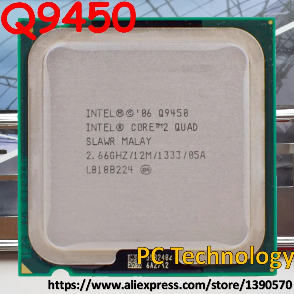 

Original Intel Core 2 Quad Q9450 CPU Processor (12M Cache, 2.66GHz, 1333MHz FSB) LGA775 CPU Desktop Free shipping