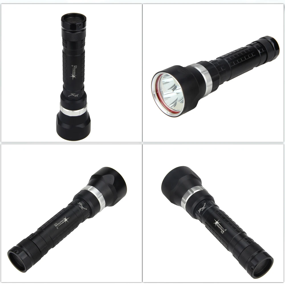 1500 Lumens 30W Waterproof Diving 3x XML T6 LED Underwater Flashlight Torch Waterproof Light 18650 Battery With Charger
1500 Lumens 30W Waterproof Diving 3x XML T6 LED Underwater Flashlight Torch Waterproof Light 18650 Battery With Charger