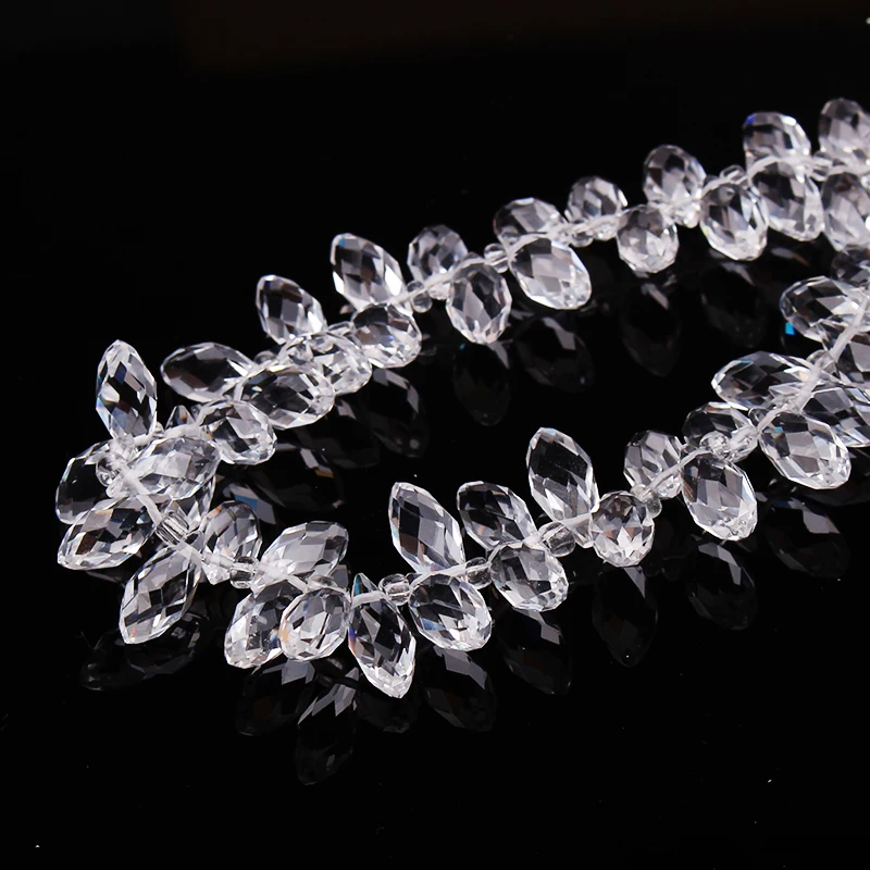 50pcs Clear Oval Faceted Crystal Beads 6x12mm Briolette Teardrop Beads Transparent Water Drop Glass Beads DIY Jewelry Making Acc
50pcs Clear Oval Faceted Crystal Beads 6x12mm Briolette Teardrop Beads Transparent Water Drop Glass Beads DIY Jewelry Making Acc