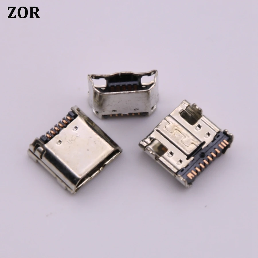 100 шт./лот Micro USB разъем для зарядного порта Samsung Tab 3 7 0 I9200 I9205 P5200 P5210 T530 T210 T211 T311