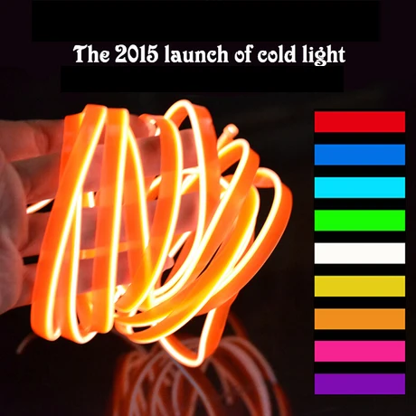2.3 mm X 5Meter clamping-edge EL Cold Light Wire Flexible Neon Light Car Decorate +drive controller
2.3 mm X 5Meter clamping-edge EL Cold Light Wire Flexible Neon Light Car Decorate +drive controller