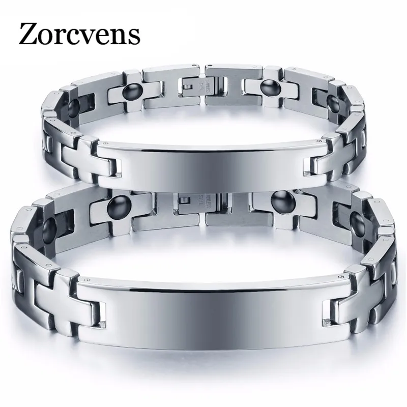 ZORCVENS Couple bracelet stainless steel magnetic bracelet health care men women jewelry charm bracelets bangles wholesale
ZORCVENS Couple bracelet stainless steel magnetic bracelet health care men women jewelry charm bracelets bangles wholesale