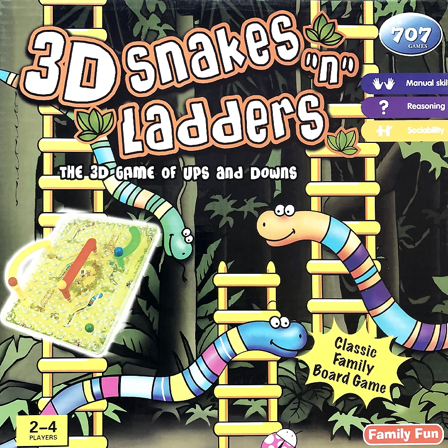 3D Змеи "N", лестницы, дети, классика, семья, настольная игра, 3d игра, поднимается и опускается, развивающая игрушка для детей 2-4 игроков
3D Змеи "N", лестницы, дети, классика, семья, настольная игра, 3d игра, поднимается и опускается, развивающая игрушка для детей 2-4 игроков