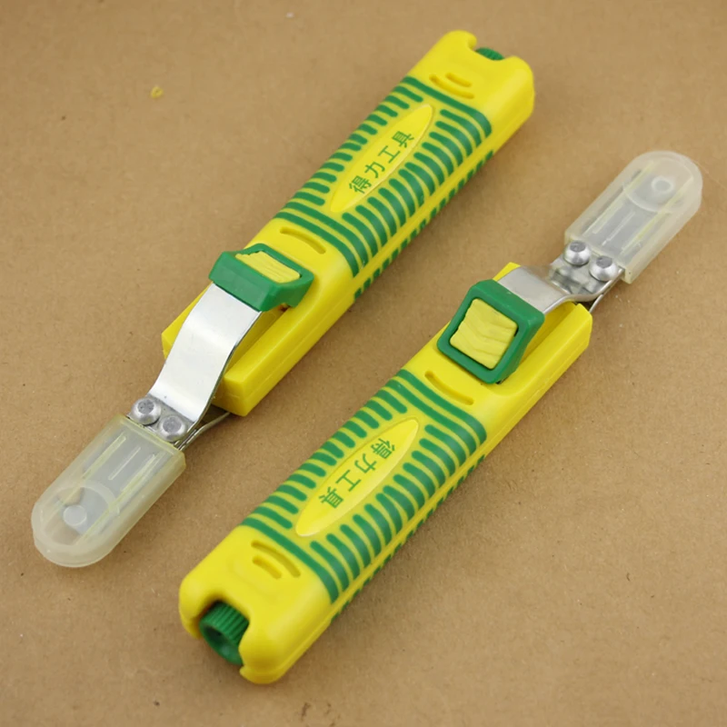 1PCS Portable wire stripper knife PVC,rubber,PTFE silicone 8-28mm cable decrustation pliers mini electrician knife 
1PCS Portable wire stripper knife PVC,rubber,PTFE silicone 8-28mm cable decrustation pliers mini electrician knife