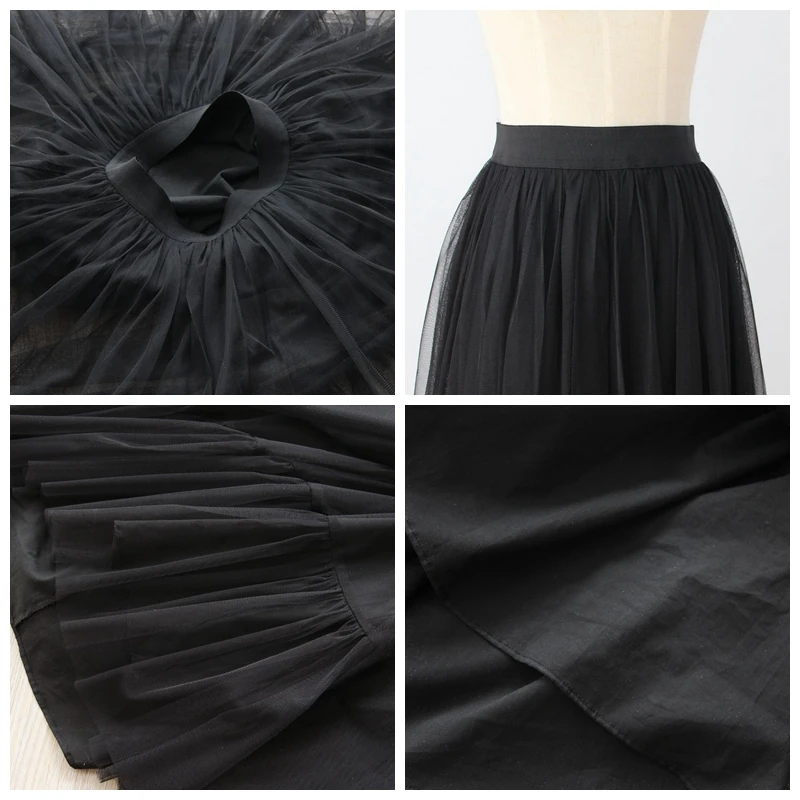 Autumn and winter new pleated mesh skirt women long underskirt high waist large pettiskirt 95cm long A-line skirt half slip
Autumn and winter new pleated mesh skirt women long underskirt high waist large pettiskirt 95cm long A-line skirt half slip