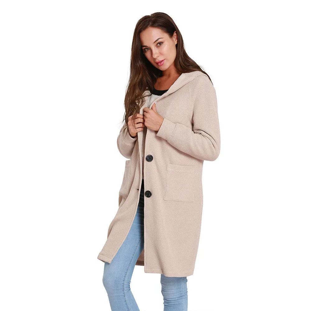 Casaco Feminino Promotion Full 2019 Autumn And Winter New Knitting Loose Coat Suit-dress Long Sleeve Even Hat Windbreaker Woman
Casaco Feminino Promotion Full 2019 Autumn And Winter New Knitting Loose Coat Suit-dress Long Sleeve Even Hat Windbreaker Woman