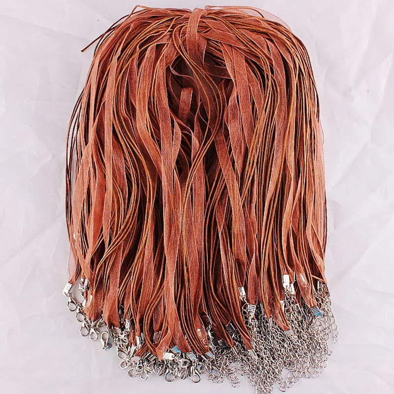 QianBei Wholesale Fashion 20pcs/lot Organza Ribbon String Silk Cord Necklace Chains Parts DIY Jewelrys Making For Women Men
QianBei Wholesale Fashion 20pcs/lot Organza Ribbon String Silk Cord Necklace Chains Parts DIY Jewelrys Making For Women Men