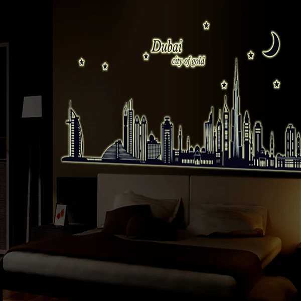 New product Luminous dubai silhouette sitting room bedroom home decoration wall stickers in the wall to stick on the wall
New product Luminous dubai silhouette sitting room bedroom home decoration wall stickers in the wall to stick on the wall