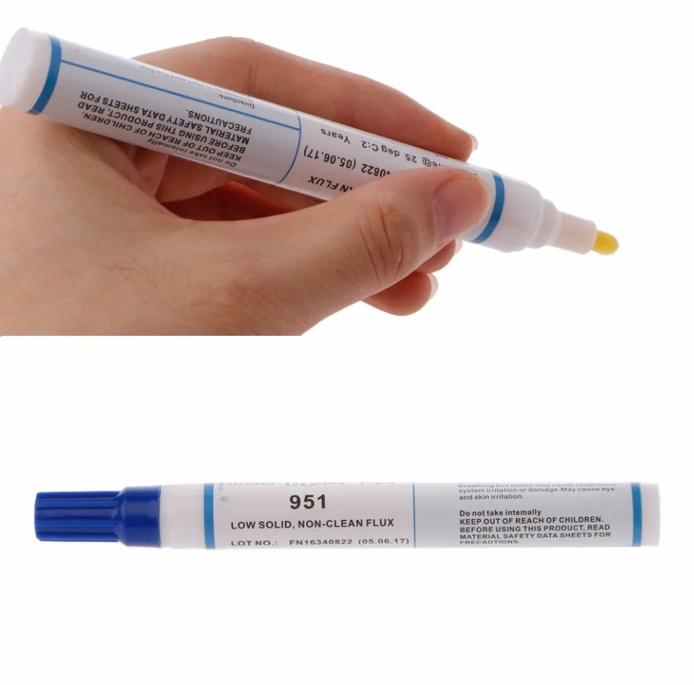 951 10ml Soldering Rosin Flux Pen Low-Solids Non-clean For Solar Cell Panel DIY 2018 New
951 10ml Soldering Rosin Flux Pen Low-Solids Non-clean For Solar Cell Panel DIY 2018 New