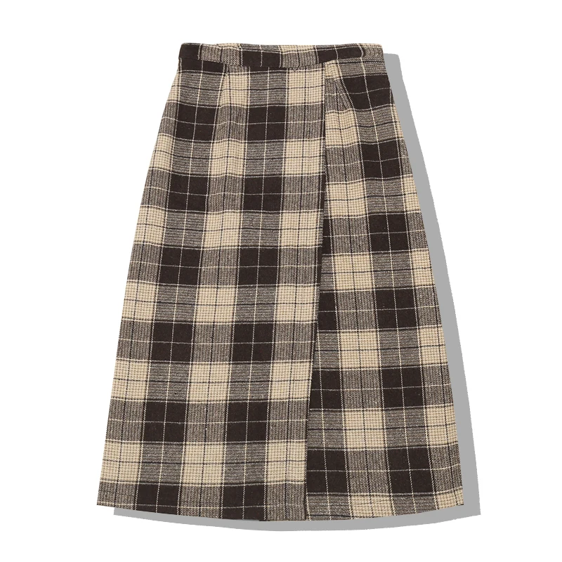 PERHAPS U Women Black Khaki Empire Woolen Fabric Plaid Vintage A-line Midi Long Skirt S0125 Winter
PERHAPS U Women Black Khaki Empire Woolen Fabric Plaid Vintage A-line Midi Long Skirt S0125 Winter