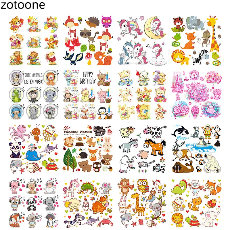 ZOTOONE Applique Happy Birthday Cute Animal Combination Unicorn Iron on Patches for Clothing Heart Transfers Patch Kid Clothes E
ZOTOONE Applique Happy Birthday Cute Animal Combination Unicorn Iron on Patches for Clothing Heart Transfers Patch Kid Clothes E