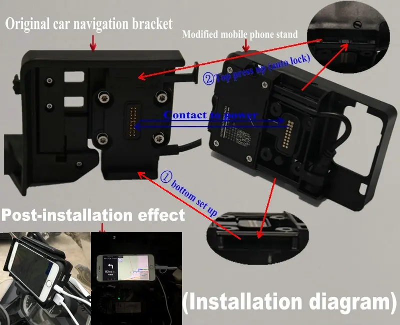 phone Navigation bracket USB phone charging for BMW R1200GS LC adventure 13-17 S1000XR R R1200RS R1200R 2015-ON F750GS F850GS
phone Navigation bracket USB phone charging for BMW R1200GS LC adventure 13-17 S1000XR R R1200RS R1200R 2015-ON F750GS F850GS