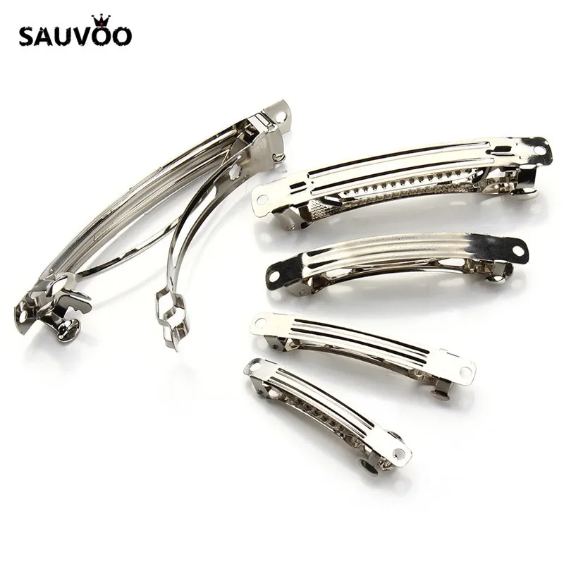 SAUVOO 20pcs/lot Rhodium Color Hair Barrettes Blank Base 50mm 59mm 69mm 98mm Length Hair Clips for DIY Jewelry Hair Accessories
SAUVOO 20pcs/lot Rhodium Color Hair Barrettes Blank Base 50mm 59mm 69mm 98mm Length Hair Clips for DIY Jewelry Hair Accessories