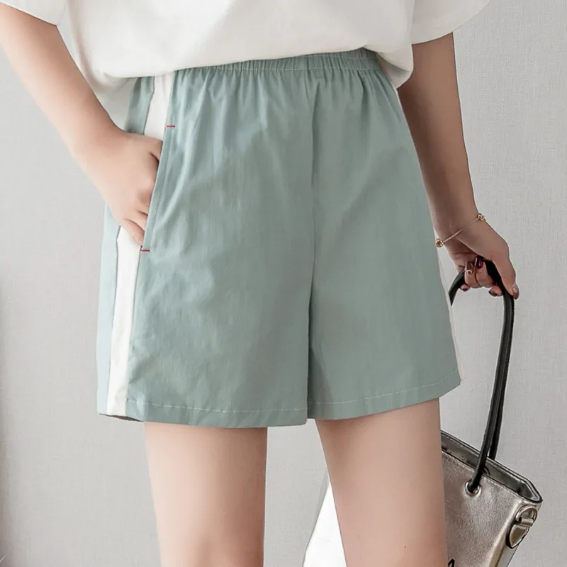 Cotton Linen Shorts Wide Legs Short Pants Casual Summer Loose Women Pants Chic Style Elastic High Waist Striped Shorts Female
Cotton Linen Shorts Wide Legs Short Pants Casual Summer Loose Women Pants Chic Style Elastic High Waist Striped Shorts Female