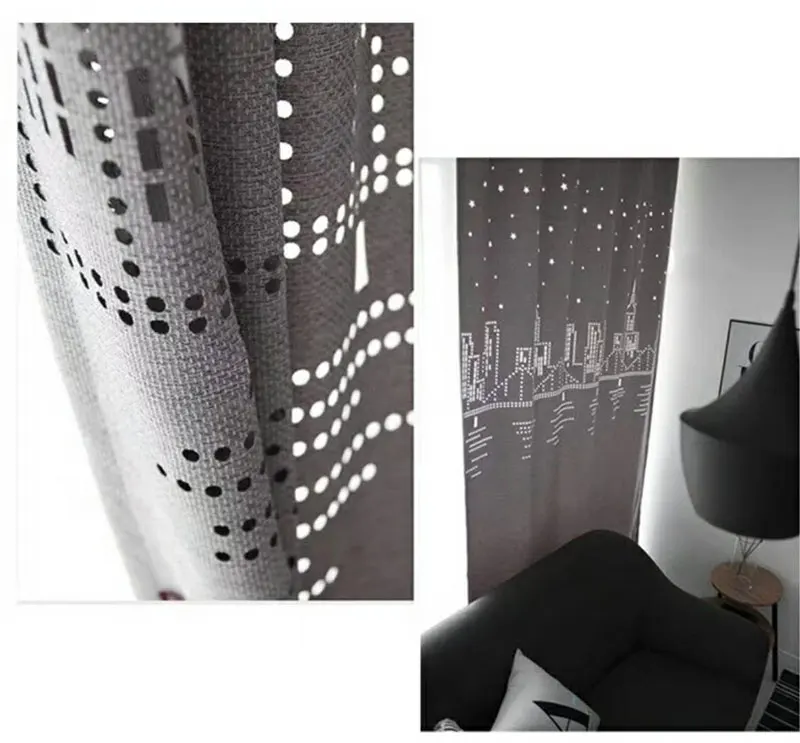 Modern Korean Hollow Creative City Linen Blackout Curtains for Living Room Bedroom Curtains Window Curtains for the Bedroom 195
Modern Korean Hollow Creative City Linen Blackout Curtains for Living Room Bedroom Curtains Window Curtains for the Bedroom 195