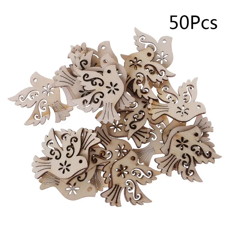 50pcs Laser Cut Wood Peace Pigeon Embellishment Wooden Shape Handmade DIY Craft Wedding Decor
50pcs Laser Cut Wood Peace Pigeon Embellishment Wooden Shape Handmade DIY Craft Wedding Decor
