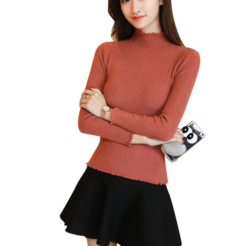 2019 Leisure loose Korean Half high collar Shirt female Spring autumn Solid color long sleeved sweater aa893
2019 Leisure loose Korean Half high collar Shirt female Spring autumn Solid color long sleeved sweater aa893
