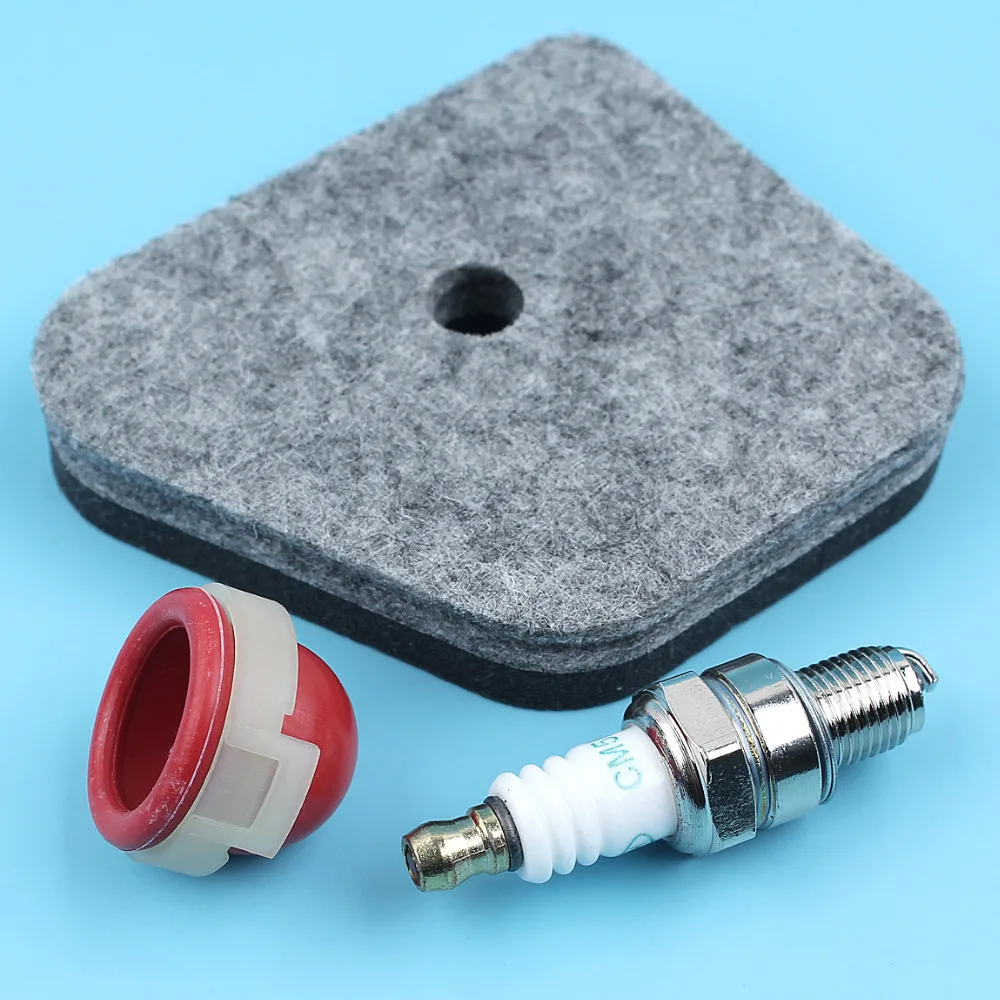 Air Filter Primer Bulb Spark Plug Candle Tune up Service Kit For Stihl FS90 FS100 FS110 FS130 4-Stroke Trimmers 4180 120 1800
Air Filter Primer Bulb Spark Plug Candle Tune up Service Kit For Stihl FS90 FS100 FS110 FS130 4-Stroke Trimmers 4180 120 1800
