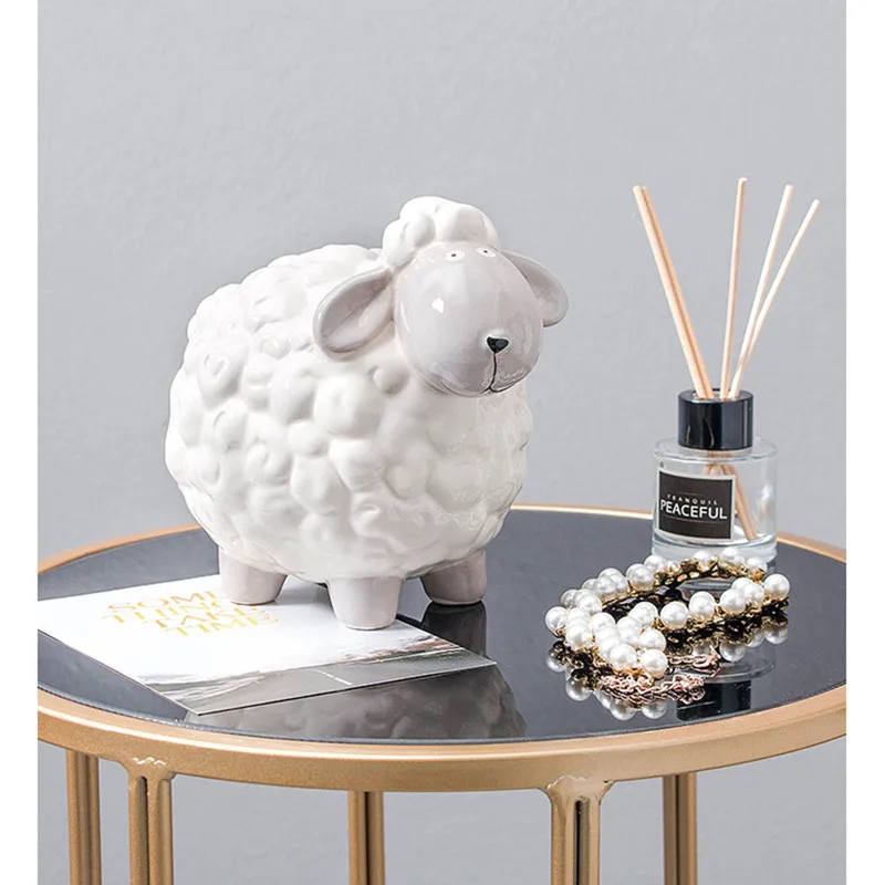 Nordic Children's Room Ceramic Money Box Small Sheep Storage Tank Display Home Creative Decorations Bedside Ornaments M2005
Nordic Children's Room Ceramic Money Box Small Sheep Storage Tank Display Home Creative Decorations Bedside Ornaments M2005