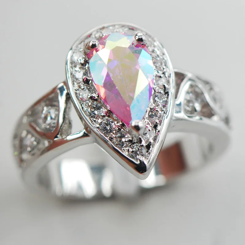 Rose Rainbow Crystal Zircon White Crystal Zircon Women 925 Sterling Silver Ring F882 Size 5 6 7 8 9
Rose Rainbow Crystal Zircon White Crystal Zircon Women 925 Sterling Silver Ring F882 Size 5 6 7 8 9