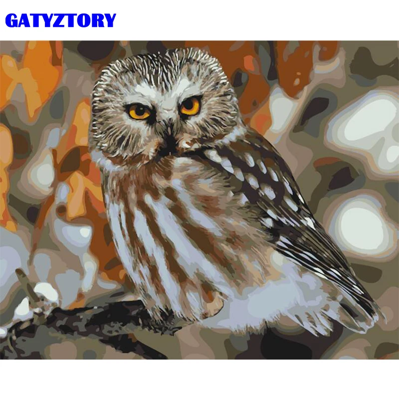 GATYZTORY Frame Owl Animals DIY Painting By Number Modern Wall Art Canvas Painting Acrylic Coloring By Numbers For Home Decors
GATYZTORY Frame Owl Animals DIY Painting By Number Modern Wall Art Canvas Painting Acrylic Coloring By Numbers For Home Decors