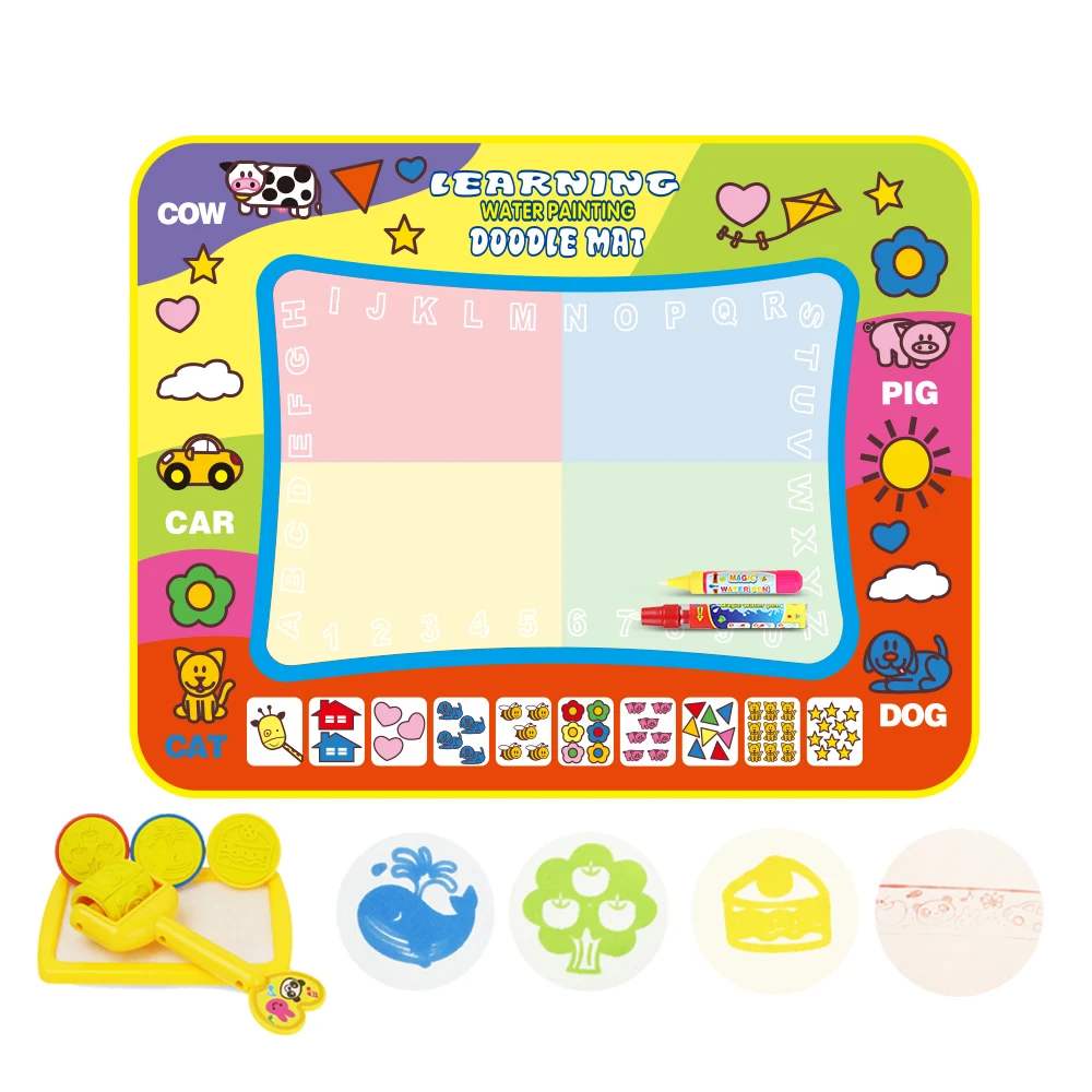 Coolplay 4 Types Magic Water Drawing Mat with 2 Pens & Stamp Set Painting Board Doodle Mat Educational Toys for Kids Xmas Gift
Coolplay 4 Types Magic Water Drawing Mat with 2 Pens & Stamp Set Painting Board Doodle Mat Educational Toys for Kids Xmas Gift