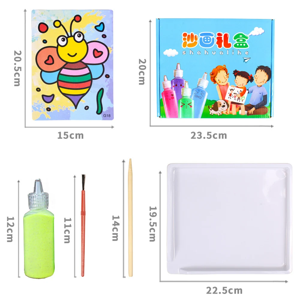 24pcs/set Children Creative Art Drawing Toys DIY Handmade Color Sand Painting Drawing Board Educational Toys for Children
24pcs/set Children Creative Art Drawing Toys DIY Handmade Color Sand Painting Drawing Board Educational Toys for Children