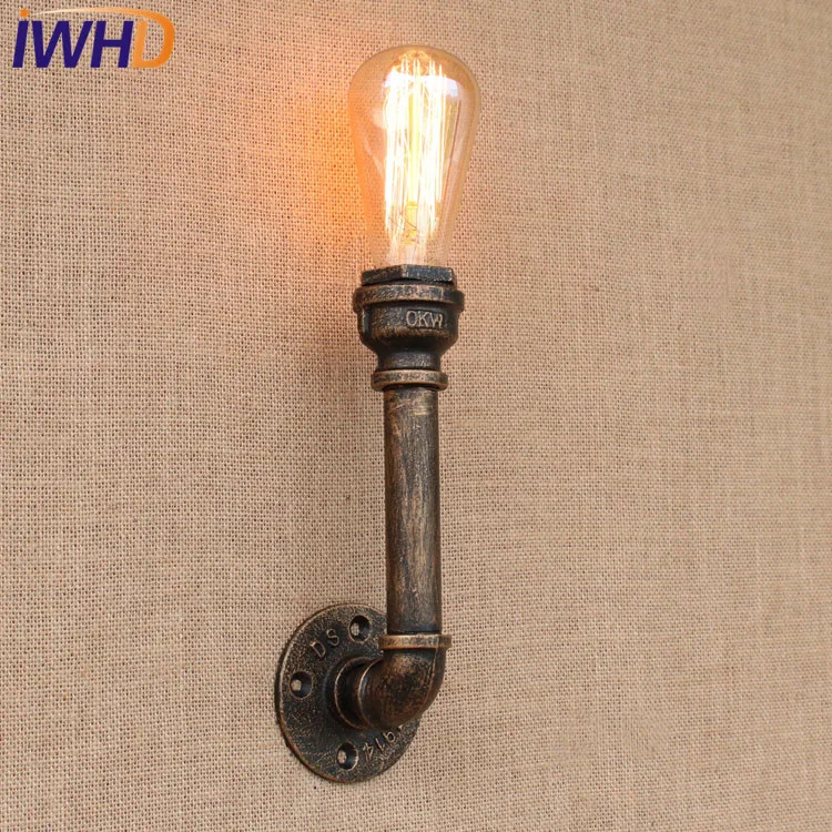 IWHD Loft Style Industrial Vintage Wall Lamp Iron Edison Wall Sconce Bulb E27 Water Pipe Wall Light Fixtures Home Lighting
IWHD Loft Style Industrial Vintage Wall Lamp Iron Edison Wall Sconce Bulb E27 Water Pipe Wall Light Fixtures Home Lighting