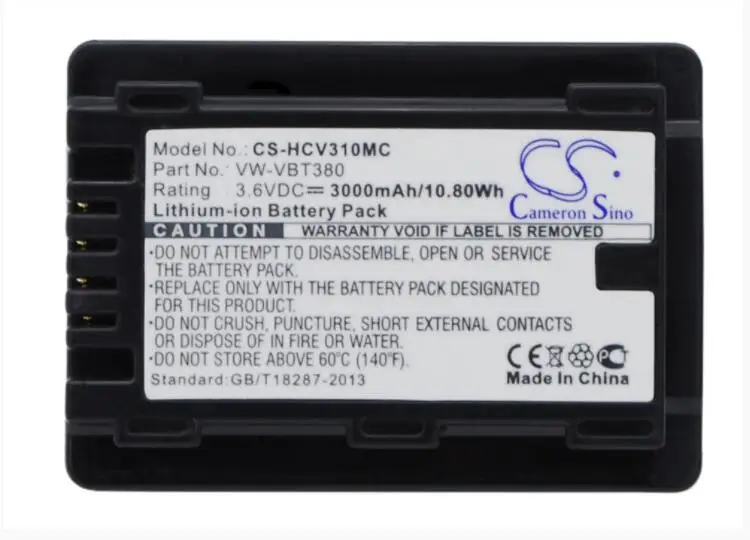 Аккумулятор Cameron Sino 3000 мАч для PANASONIC HC-250EB HC-550EB HC-727EB HC-750EB HC-770EB HC-989 HC-V110 HC-V110GK HC-V110MGK
Аккумулятор Cameron Sino 3000 мАч для PANASONIC HC-250EB HC-550EB HC-727EB HC-750EB HC-770EB HC-989 HC-V110 HC-V110GK HC-V110MGK