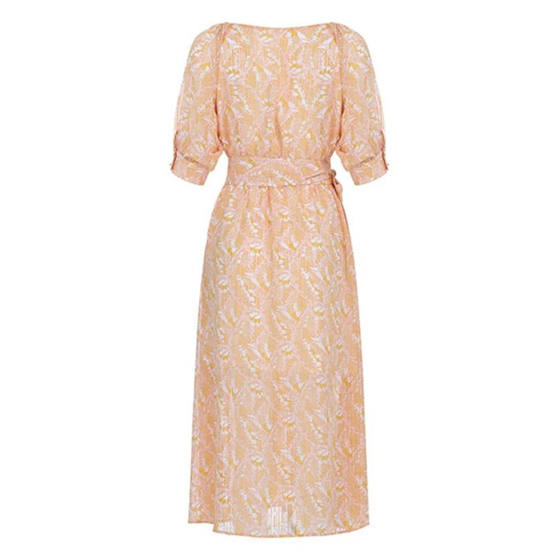 Max Spri Short Sleeve Dress Printing V Neck With Sashes Casual Yellow Summer Dress Princess Dress Vestidos 2019
Max Spri Short Sleeve Dress Printing V Neck With Sashes Casual Yellow Summer Dress Princess Dress Vestidos 2019