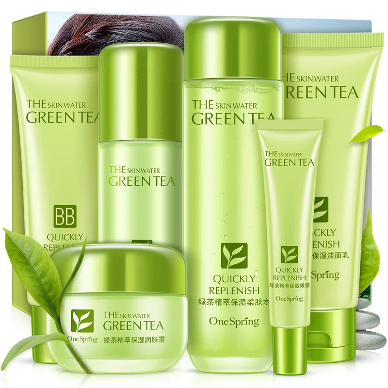 2018 Onespring green tea essence moisturizing facial care set plant moisturizing facial six-piece glass
2018 Onespring green tea essence moisturizing facial care set plant moisturizing facial six-piece glass