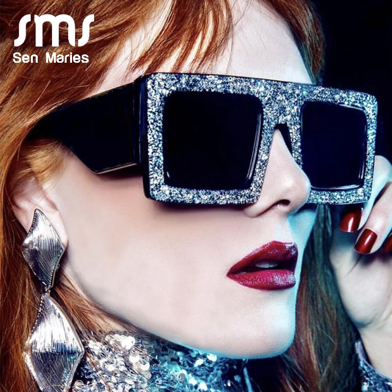 Fashion Diamond Square Sunglasses Women New Luxury Oversized Frame Rhinestone Men Sun Glasses Female 2019 Vintage Shades UV400
Fashion Diamond Square Sunglasses Women New Luxury Oversized Frame Rhinestone Men Sun Glasses Female 2019 Vintage Shades UV400