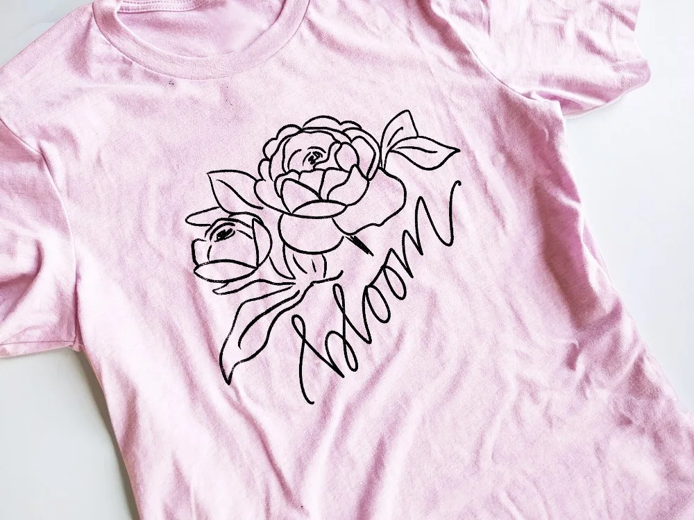 Bloom Women's Floral Lettered T-shirt graphic Short-Sleeve Unisex T-Shirt grunge aesthetic camiseta tumblr cotton pinke tee tops
Bloom Women's Floral Lettered T-shirt graphic Short-Sleeve Unisex T-Shirt grunge aesthetic camiseta tumblr cotton pinke tee tops