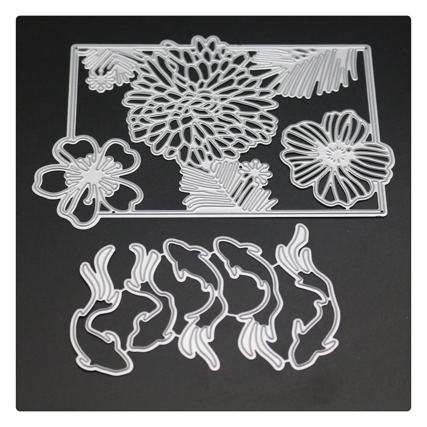 YINISE Metal Cutting Dies For Scrapbooking Stencils Fish Floral Cover DIY PAPER Album Cards Decoration Embossing Folder Die Cut
YINISE Metal Cutting Dies For Scrapbooking Stencils Fish Floral Cover DIY PAPER Album Cards Decoration Embossing Folder Die Cut