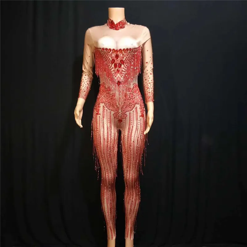 X41 Women ballroom dance stage costumes sequin red tassel jumpsuit Rhinestone leotard party outfits dress dj show Tights disco
X41 Women ballroom dance stage costumes sequin red tassel jumpsuit Rhinestone leotard party outfits dress dj show Tights disco