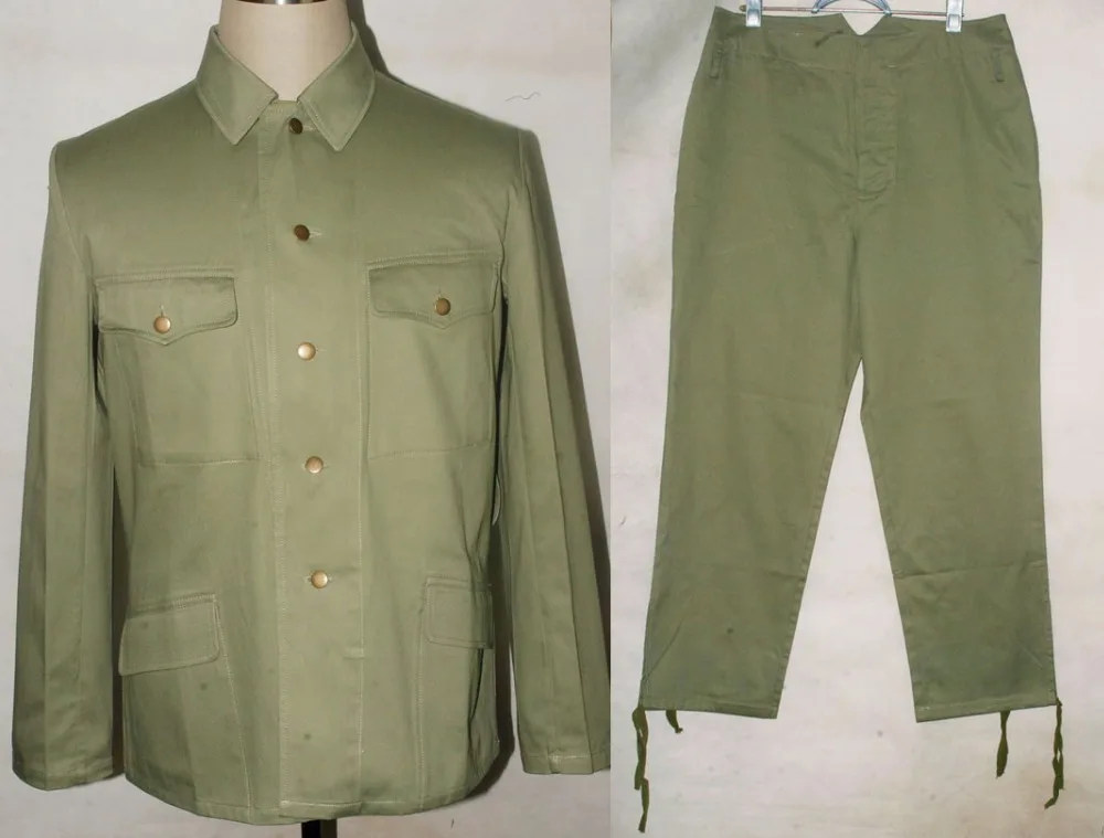 WWII JAPANESE ARMY PRIVATE EM TUNIC JACKET AND TROUSERS PANTS UNIFORM IN SIZES-32220
WWII JAPANESE ARMY PRIVATE EM TUNIC JACKET AND TROUSERS PANTS UNIFORM IN SIZES-32220