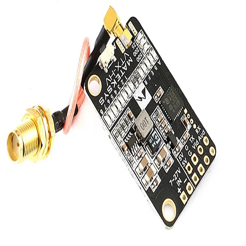 Matek 5.8G 40CH 25/200/500mW switchable Video Transmitter VTX-HV with 5V/1A BEC Output for RC FPV Racing Drone
Matek 5.8G 40CH 25/200/500mW switchable Video Transmitter VTX-HV with 5V/1A BEC Output for RC FPV Racing Drone