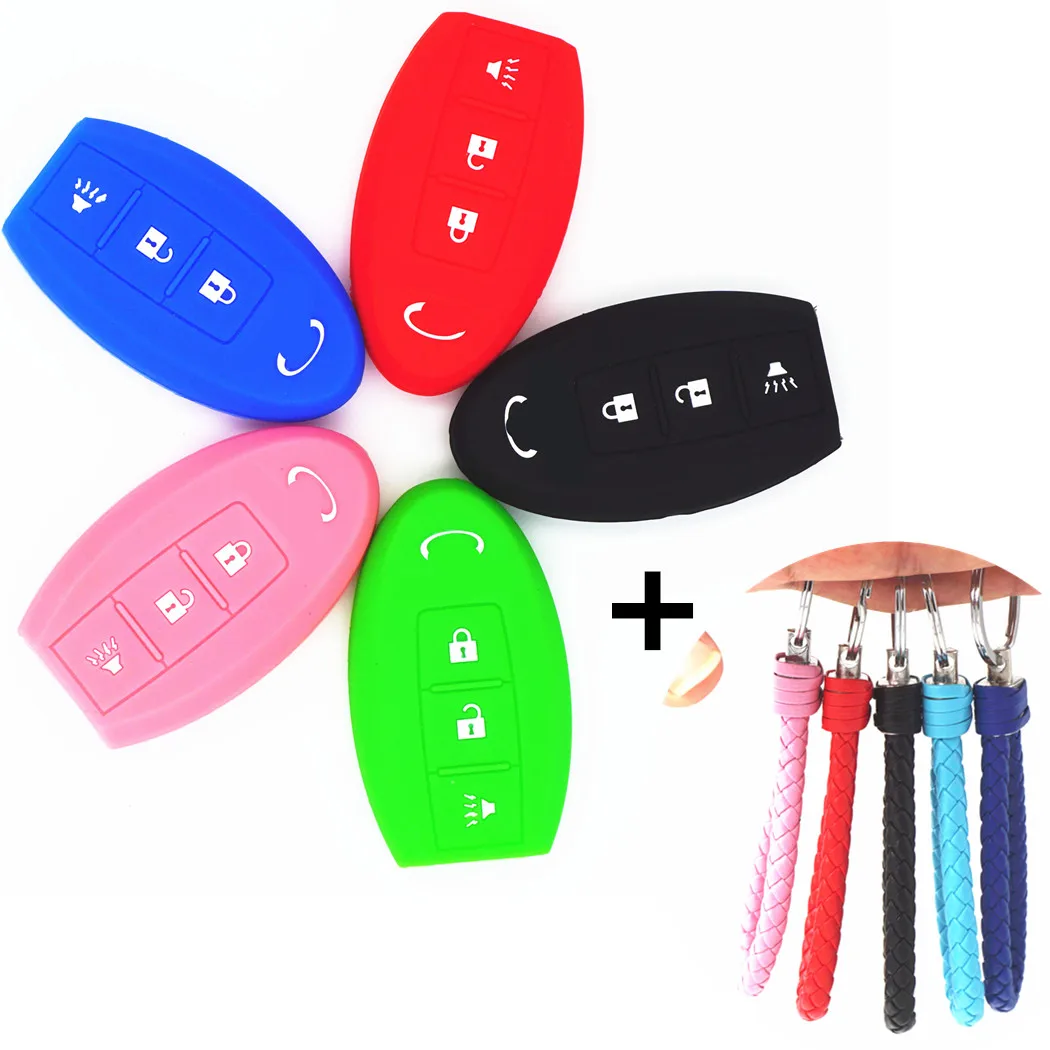 WFMJ Silicone 3 Buttons Protective Remote Smart Key Jacket Cover Case Chain Keyring Fob for Infiniti G25 FX50 FX45 FX35 EX35
WFMJ Silicone 3 Buttons Protective Remote Smart Key Jacket Cover Case Chain Keyring Fob for Infiniti G25 FX50 FX45 FX35 EX35