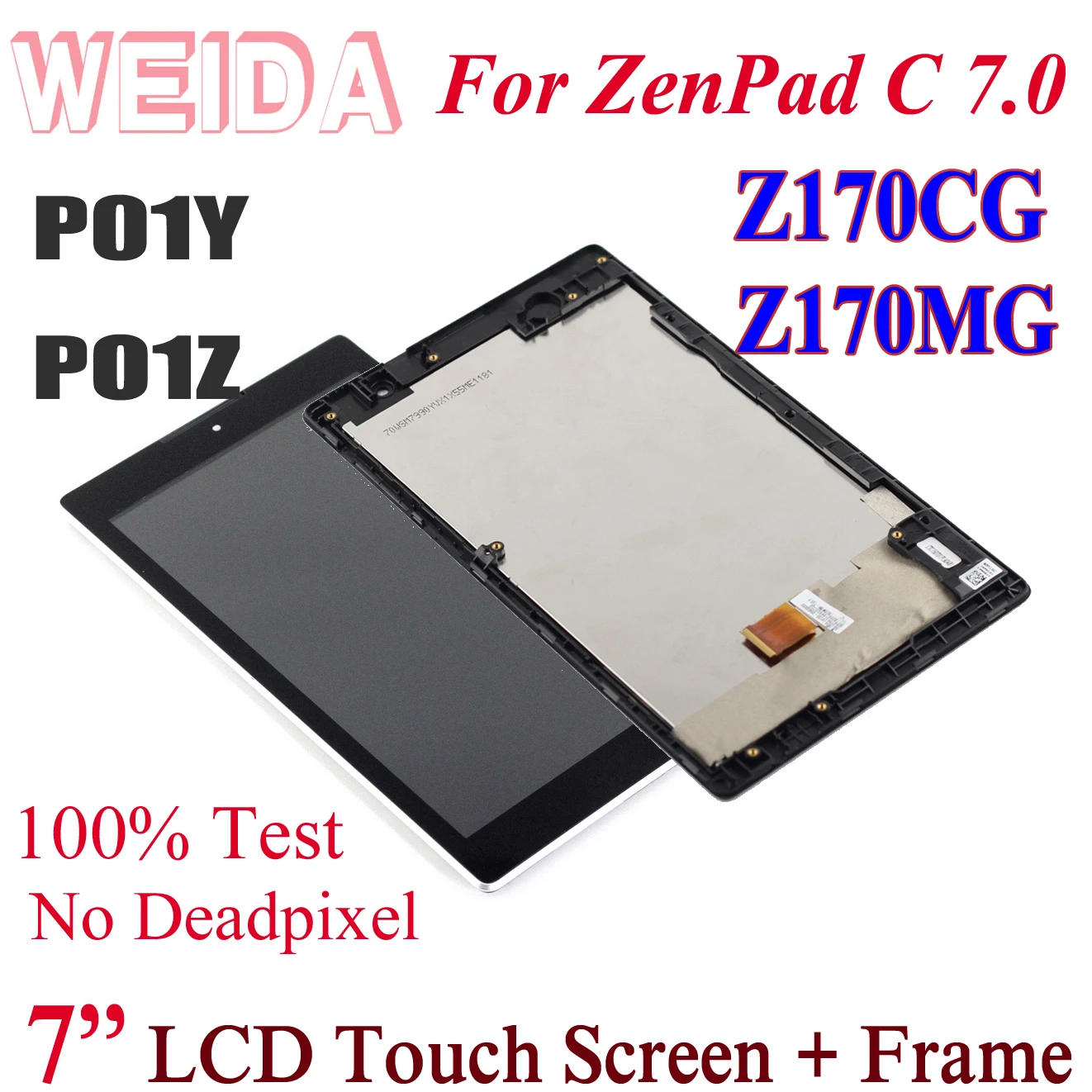 Сменный ЖК-дисплей WEIDA 7 дюймов, для ZenPad C 7,0 Z170 Z170CG Z170MG, ЖК-дисплей кодирующий преобразователь сенсорного экрана в сборе P01Y PO1Z ZCC0
Сменный ЖК-дисплей WEIDA 7 дюймов, для ZenPad C 7,0 Z170 Z170CG Z170MG, ЖК-дисплей кодирующий преобразователь сенсорного экрана в сборе P01Y PO1Z ZCC0