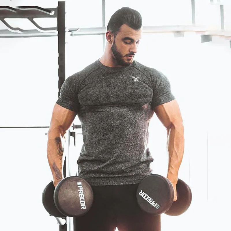 Fitness men's T-shirt 2019 new summer men's sportswear bodybuilding men's short-sleeved shirt jogger casual T-shirt
Fitness men's T-shirt 2019 new summer men's sportswear bodybuilding men's short-sleeved shirt jogger casual T-shirt
