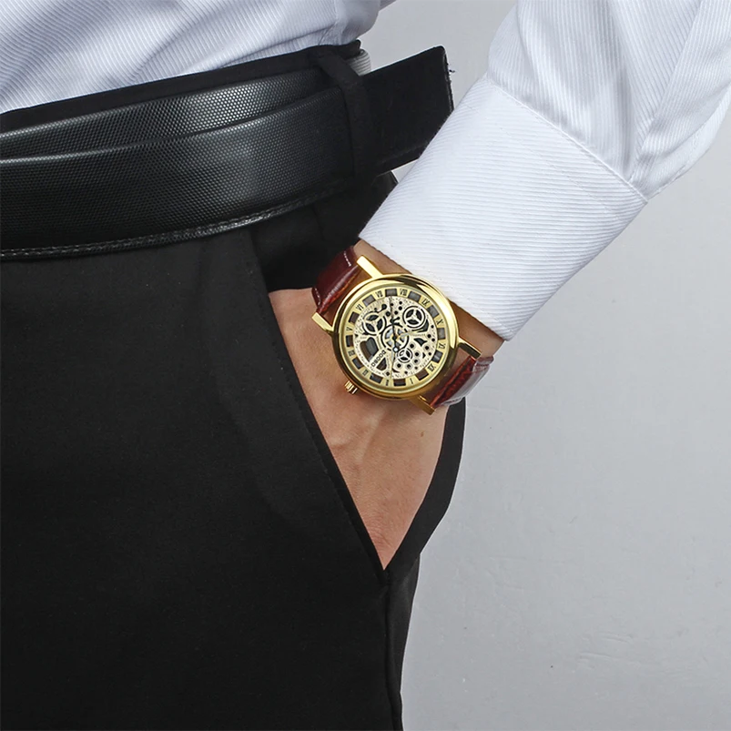 Skeleton Quartz Watch Men sports Men Watches Top Brand Luxury Hour Date Clock Man Leather Strap Military Army Waterproof DOOBO
Skeleton Quartz Watch Men sports Men Watches Top Brand Luxury Hour Date Clock Man Leather Strap Military Army Waterproof DOOBO