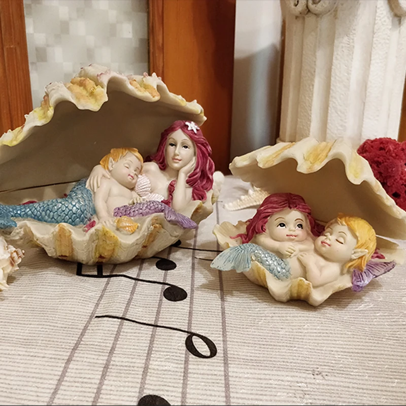 Lovely Mermaid Home decor crafts resin Animals Figurines fairy garden miniatures statue fish tank home decoration accessories
Lovely Mermaid Home decor crafts resin Animals Figurines fairy garden miniatures statue fish tank home decoration accessories