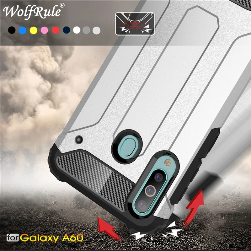Wolfrule Armor Case For Samsung Galaxy A60 Case Shockproof Full Wrapped PC+TPU Heavy Hybrid Cover For Samsung A60 A606F/DS Case
Wolfrule Armor Case For Samsung Galaxy A60 Case Shockproof Full Wrapped PC+TPU Heavy Hybrid Cover For Samsung A60 A606F/DS Case
