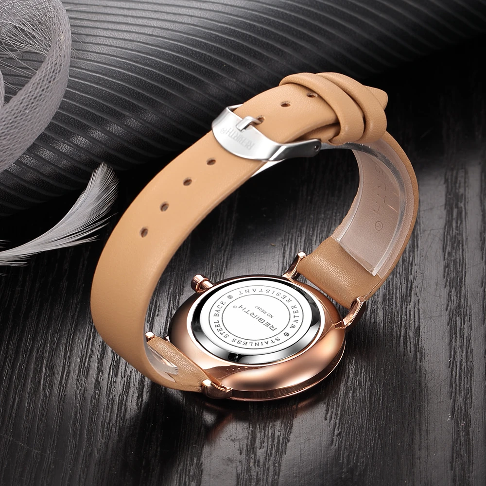 REBIRTH Brand Quartz Watch Women Dress Clock Ladies Dresses Watches Classic Leather Strap Waterproof Wristwatch Montre Femme
REBIRTH Brand Quartz Watch Women Dress Clock Ladies Dresses Watches Classic Leather Strap Waterproof Wristwatch Montre Femme